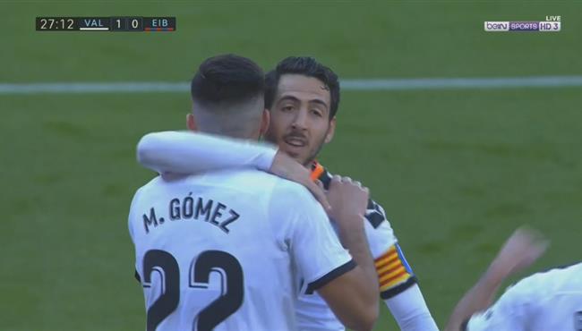 هدف فوز فالنسيا علي ايبار 1 0 الدوري الاسباني