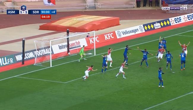 اهداف مباراة موناكو وريم 2 1 كاس فرنسا