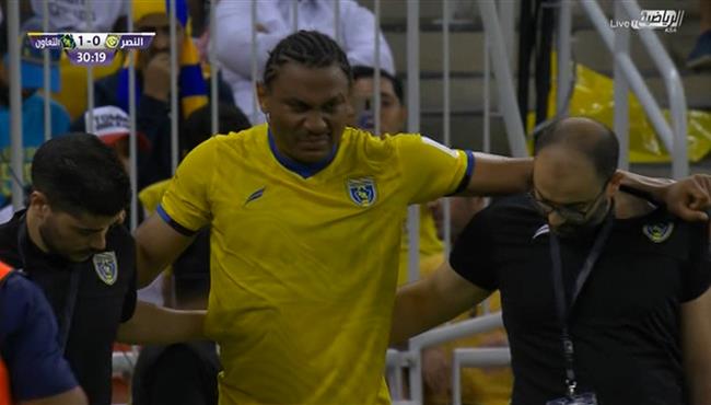 اصابة تاوامبا كانا في مباراة النصر والتعاون بالسوبر السعودي