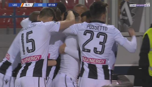 هدف فوز اودينيزي علي ليتشي 1 0 الدوري الايطالي