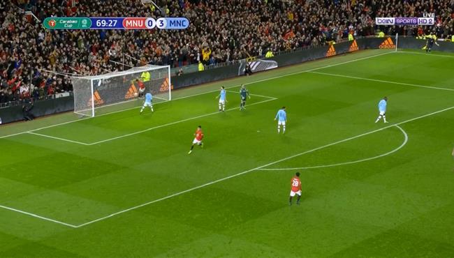 هدف مانشستر يونايتد الاول في مرمي مانشستر سيتي راشفورد