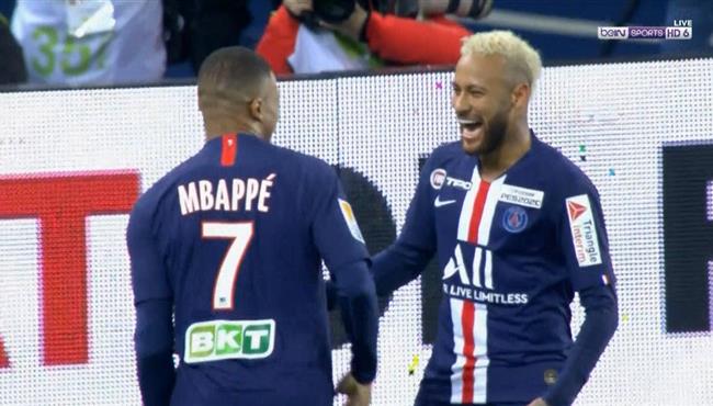 هدف نيمار فى مرمى سانت ايتيان بكاس فرنسا