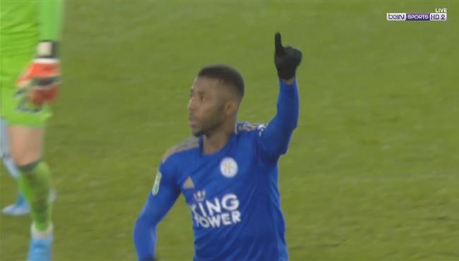 هدف تعادل ليستر سيتي مع استون فيلا 1 1 كاس الرابطة الانجليزية