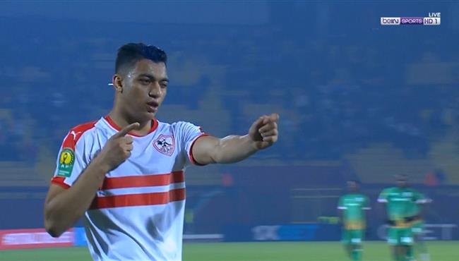 هدف الزمالك الثاني في مرمي زيسكو مصطفي محمد بعد تمريرة رائعة من مصطفي فتحي