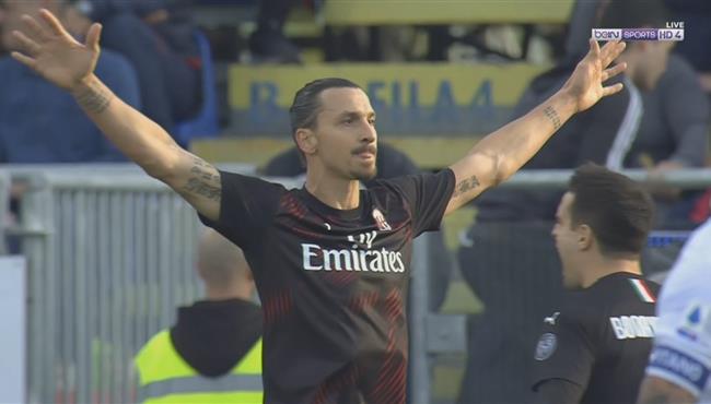 هدف ابراهيموفيتش في مرمي كالياري بالدوري الايطالي