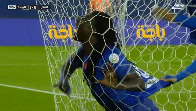هدف تعادل الهلال مع الوحدة 1 1 الدوري السعودي
