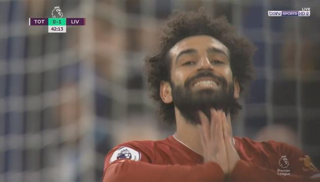 محمد صلاح كاد ان يسجل هدف رائع امام توتنهام بعد مراوغة سانشيز