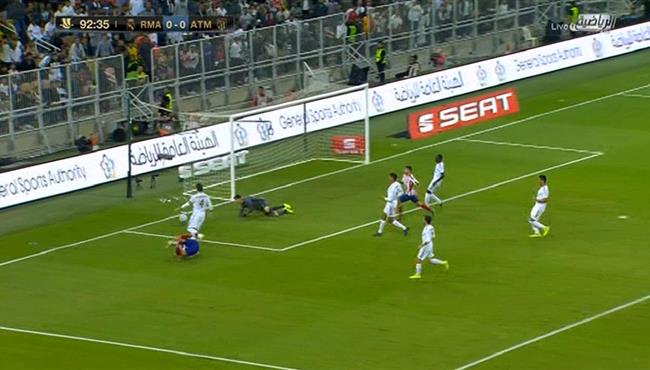 كورتوا ينقذ ريال مدريد من هدف اول لاتلتيكو مدريد