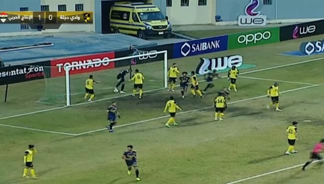 اهداف مباراة الانتاج الحربي ووادي دجلة 1 1 الدوري المصري