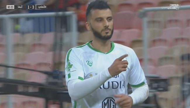 هدف عمر السومة الثاني في مرمي ابها بالدوري السعودي