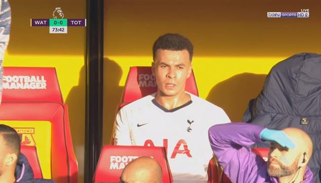 رد فعل غاضب من ديلي الي لحظة خروج في مباراة توتنهام وواتفورد