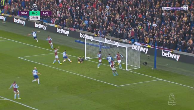 اهداف مباراة استون فيلا وبرايتون 1 1 الدوري الانجليزي