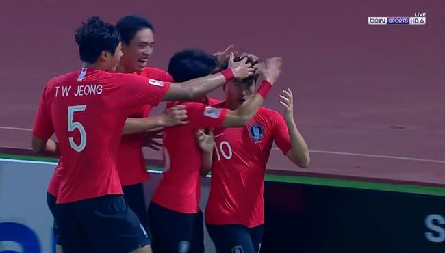 اهداف مباراة الاردن وكوريا 1 2 كأس اسيا تحت 23 سنة