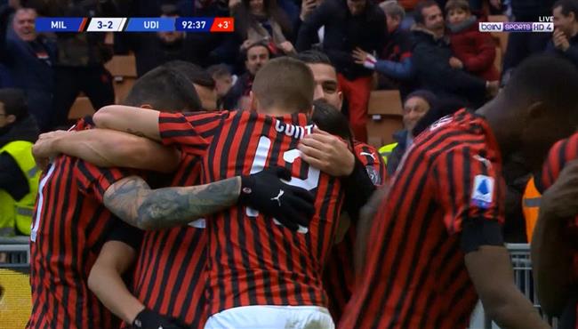 اهداف مباراة ميلان واودينيزي 3 2 الدوري الايطالي