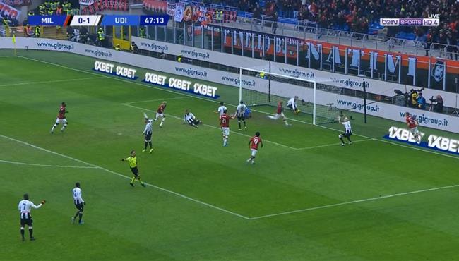 هدف تعادل ميلان مع اودينيزي انتي ريبيتش