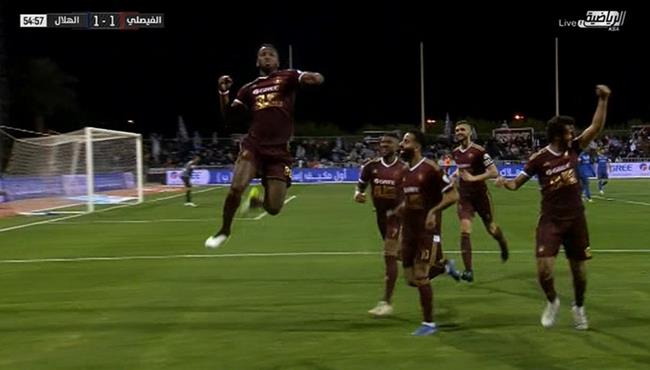 هدف تعادل الفيصلي مع الهلال 1 1 الدوري السعودي