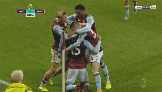 اهداف مباراة استون فيلا وواتفورد 2 1 الدوري الانجليزي