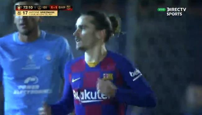 هدف تعادل برشلونة مع ابيزا 1 1 كأس أسبانيا