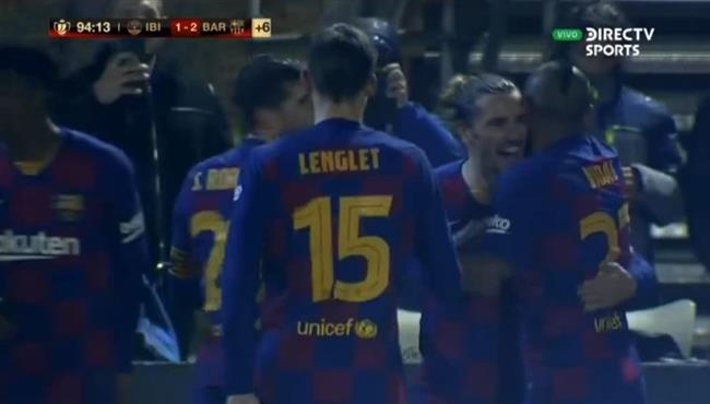 هدف جريزمان الثاني القاتل في مرمي ابيزا بكأس اسبانيا