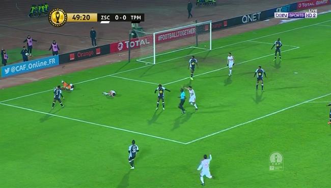 هل حرم الحكم الزمالك من ركلة جزاء امام مازيمبي في دوري ابطال افريقيا