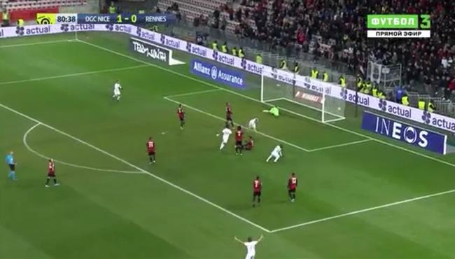 اهداف مباراة نيس ورين 1 1 الدوري الفرنسي