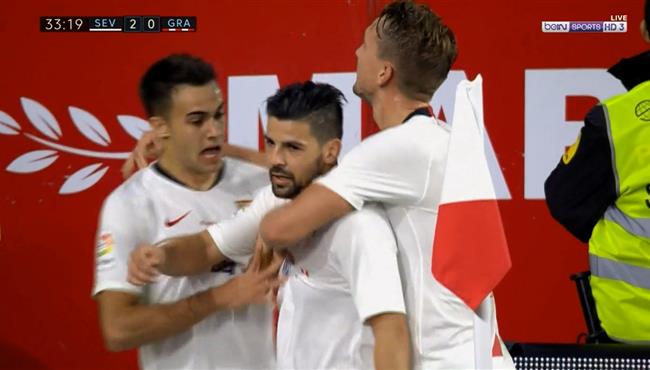 اهداف مباراة اشبيلية وغرناطة 2 0 الدوري الاسباني