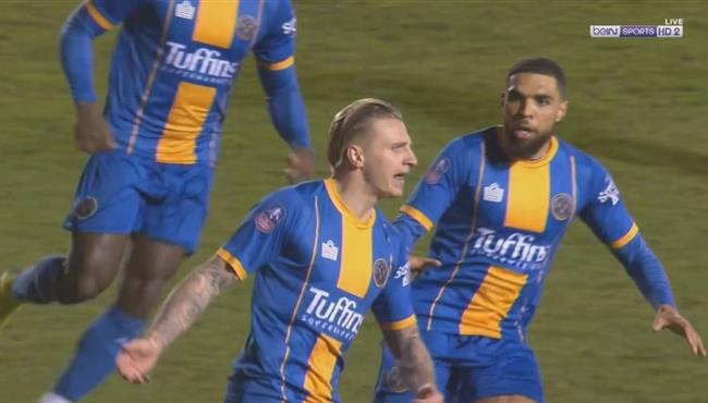 هدف شروزبري الاول في مرمي ليفربول بكأس الاتحاد الانجليزي