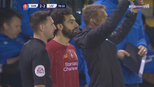 ملخص لمسات محمد صلاح امام شروزبري فى كأس الاتحاد الإنجليزي