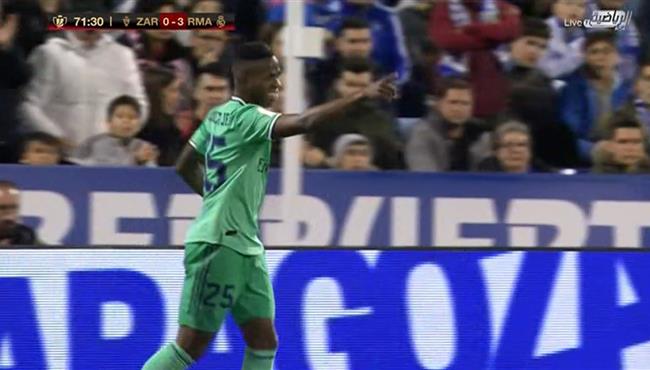 هدف فينيسوس جونيور في مرمي ريال سرقسطة تعليق فهد العتيبي