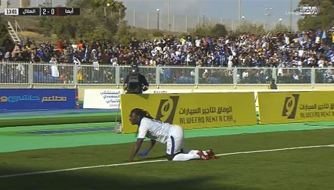هدف الهلال الثاني في مرمي أبها جوميس