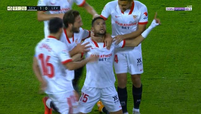 هدف فوز اشبيلية القاتل علي ليفانتي 1 0 يوسف النصيري