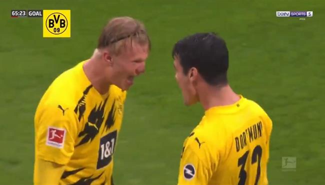 هدفا هالاند في مباراة بوروسيا دورتموند وفرايبورج بالدوري الالماني