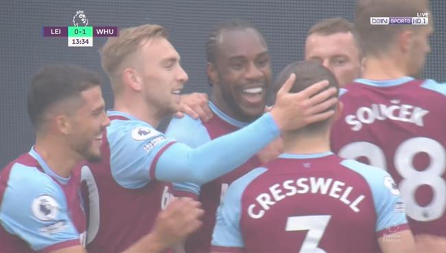 اهداف مباراة ليستر سيتي ووست هام 0 3 الدوري الانجليزي