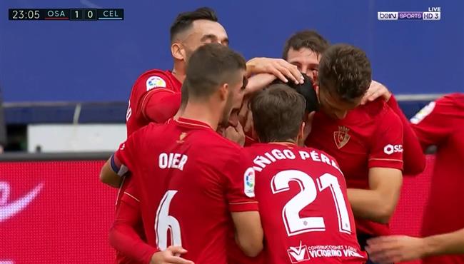 اهداف مباراة اوساسونا وسيلتا فيجو 2 0 الدوري الاسباني