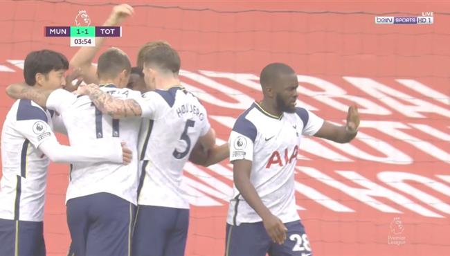 هدف تعادل توتنهام مع مانشستر يونايتد 1 1 الدوري الانجليزي