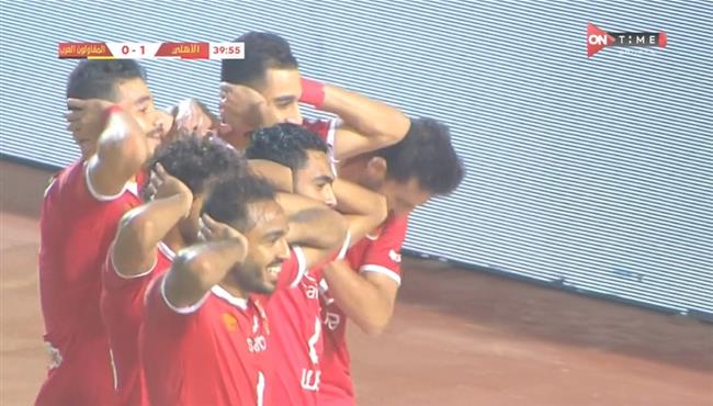 هدف فوز الاهلي علي المقاولون العرب 1 0 الدوري المصري