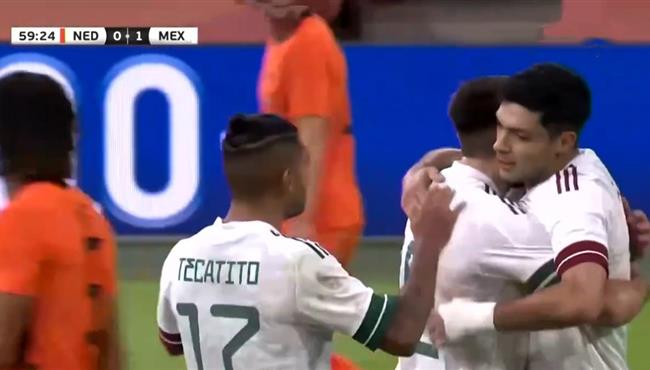 هدف فوز المكسيك علي هولندا 1 0 مباريات وديه