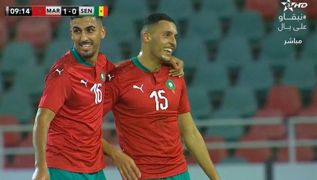 هدف المغرب الاول في مرمي السنغال سليم امال الله
