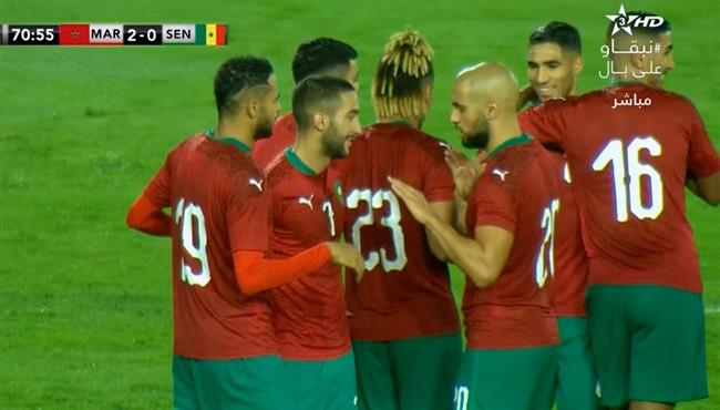 اهداف مباراة المغرب والسنغال 3 1 مباراة ودية