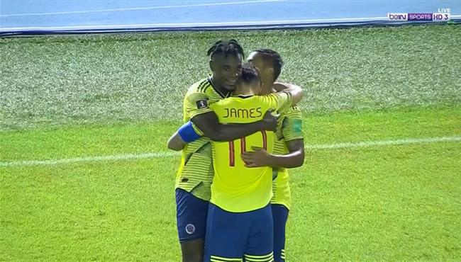هدف كولومبيا الثالث في مرمي فنزويلا 3 0 تصفيات كأس العالم