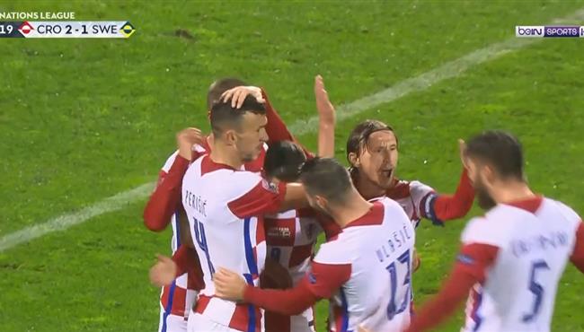 اهداف مباراة كرواتيا والسويد 2 1 دوري الامم الاوروبية