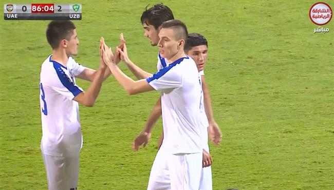 اهداف مباراة الامارات واوزباكستان 1 2 مباراة ودية
