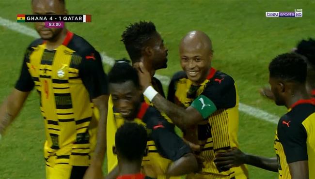 اهداف مباراة غانا وقطر 5 1 مباراة ودية