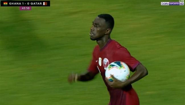 هدف المعز علي الرائع في مرمي غانا