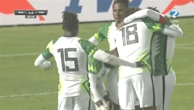هدف نيجيريا الاول في مرمي تونس