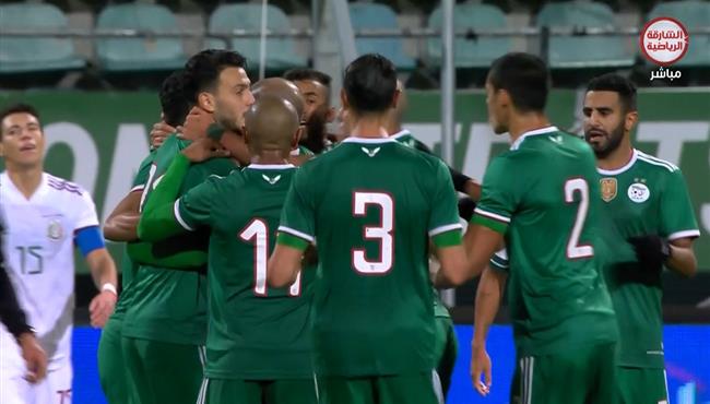 اهداف مباراة الجزائر والمكسيك 2 2 مباريات ودية
