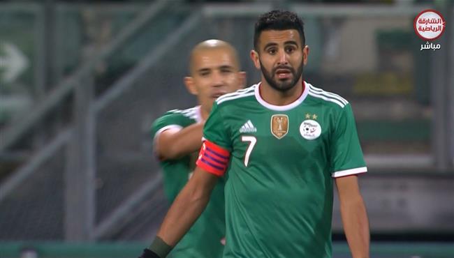 هدف رياض محرز فى مرمي المكسيك