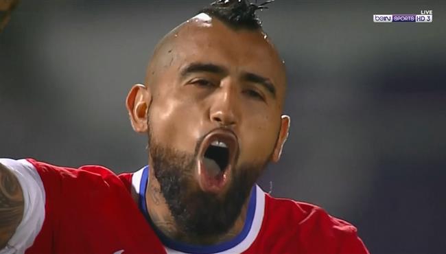 هدف ارترو فيدال في مرمي كولومبيا بتصفيات كاس العالم