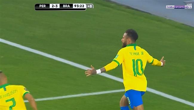 هدف نيمار الثالث في مرمي بيرو بتصفيات كاس العالم