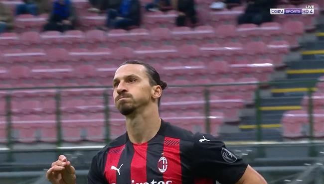 هدف ابراهيموفيتش الثاني في مرمي انتر ميلان بالدوري الايطالي